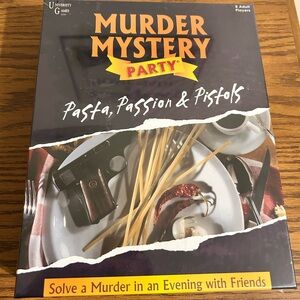 New In Box Murder Mystery Party Game-Pasta, Passion & Pistols-Adult Game